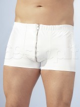 Boxer Zip Bianco Vinile