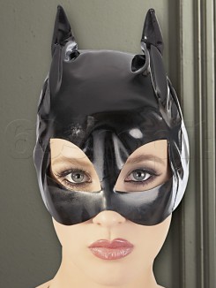 Maschera da Gatta Nero Vinile