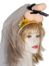 Coroncina Sposa con Velo Bianco