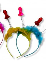Cerchietto Pisellini Marabou Vari Colori