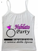 Canottiera Nubilato Bianco